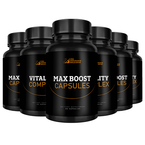 Max Boost Capsules and Vitality Complex: 3 Month Supply