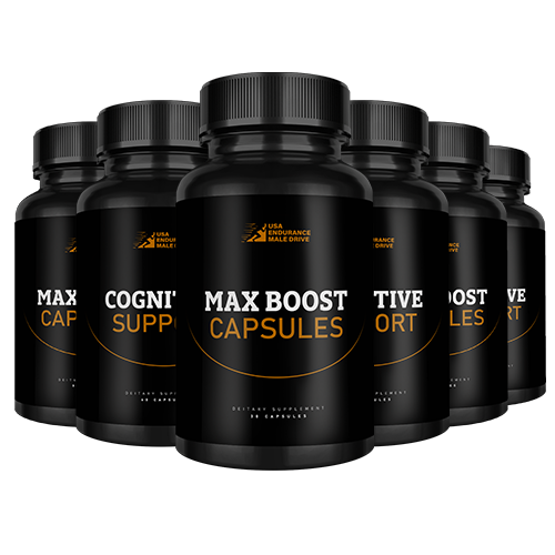 Max Boost Capsules and Cognitive Support: 3 Month Supply