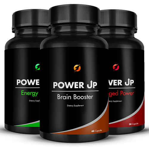 PowerUp Brain Booster, PowerUp Energy Elixir & PowerUp Prolonged Power 